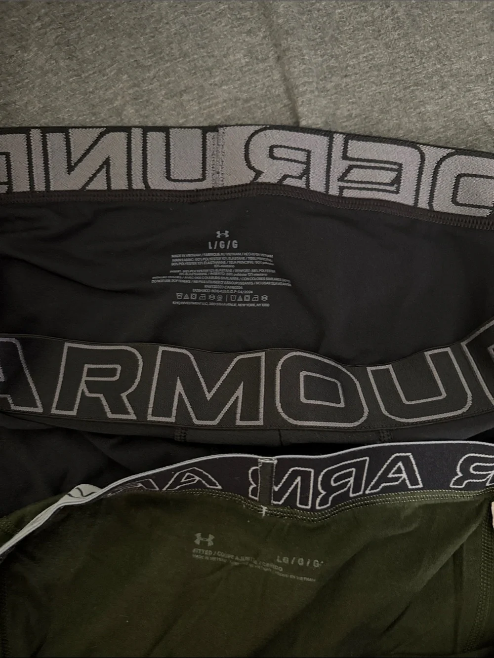 Under Armour Men’s Boxer Briefs - Black & Olive